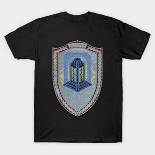 Nightwatch (Shield silver Celtic Rope on wood) T-Shirt